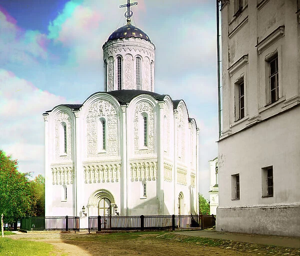 Dmitrievsky Cathedral, Vladimir, 1911. Creator: Sergey Mikhaylovich Prokudin-Gorsky