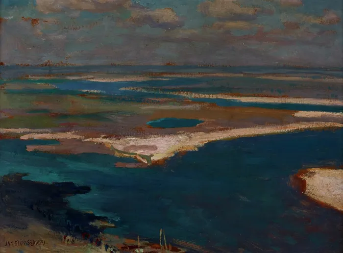 Framed Print : The Dnieper River in Blue, 1904. Creator: Jan Stanislawski Framed Print : The Dnieper River in Blue, 1904. Creator: Jan Stanislawski