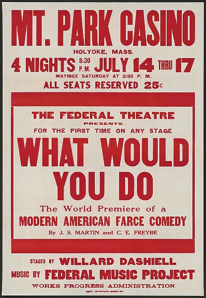 What Would You Do, Holyoke, MASS, [193-]. Creator: Unknown