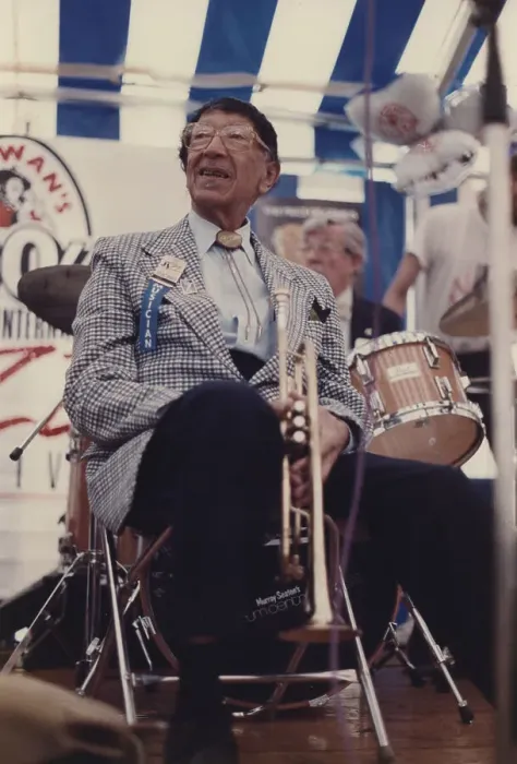 Framed Print : Doc Cheatham, Edinburgh Jazz Festival, 1986. Creator: Brian Foskett Framed Print : Doc Cheatham, Edinburgh Jazz Festival, 1986. Creator: Brian Foskett
