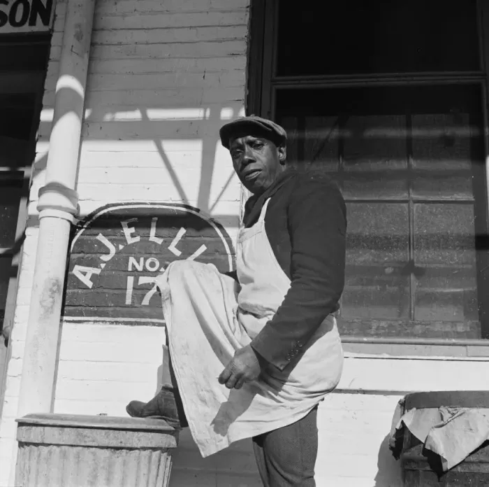 Framed Print : Dock worker, Washington, D. C. 1942. Creator: Gordon Parks Framed Print : Dock worker, Washington, D. C. 1942. Creator: Gordon Parks