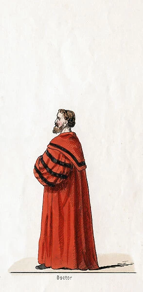 Doctor Butts, costume design for Shakespeares play, Henry VIII, 19th century