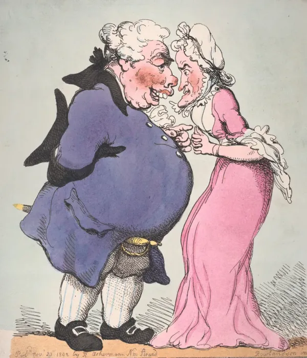 Framed Print : Doctor Convex and Lady Concave, November 20, 1802. November 20, 1802 Framed Print : Doctor Convex and Lady Concave, November 20, 1802. November 20, 1802
