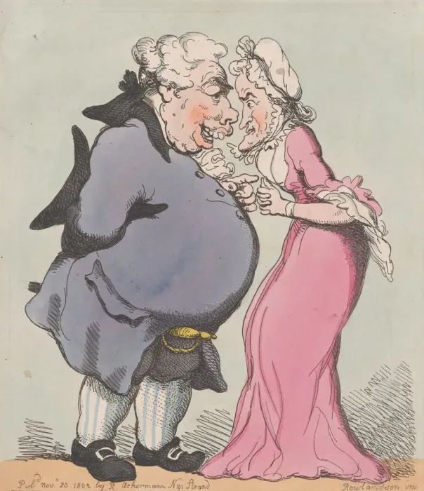 Framed Print : Doctor Convex and Lady Concave, November 20, 1802. November 20, 1802 Framed Print : Doctor Convex and Lady Concave, November 20, 1802. November 20, 1802