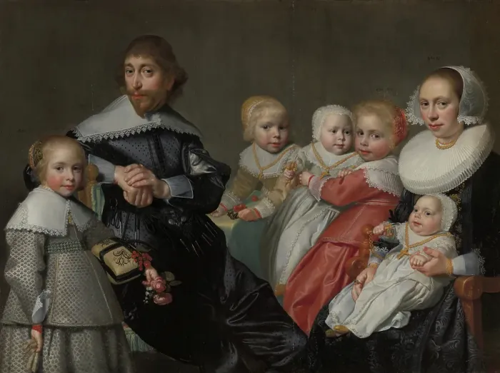 Framed Print : Doctor Cornelis van der Heijde and Ariaentgen Ariens de Buijser with their Children, 1639. Creator: Jan Daemen Cool Framed Print : Doctor Cornelis van der Heijde and Ariaentgen Ariens de Buijser with their Children, 1639. Creator: Jan Daemen Cool