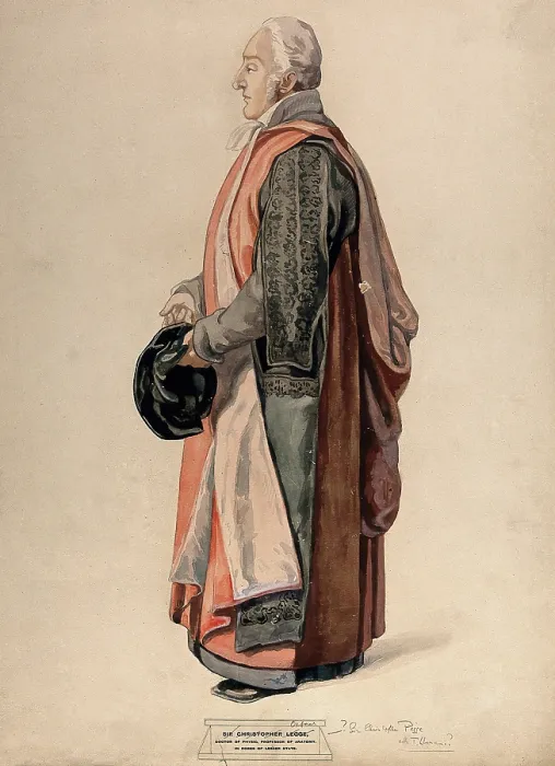 Framed Print : A doctor of physic of Oxford in his ceremonial robes, Oxford, c1820s. Creator: Unknown Framed Print : A doctor of physic of Oxford in his ceremonial robes, Oxford, c1820s. Creator: Unknown
