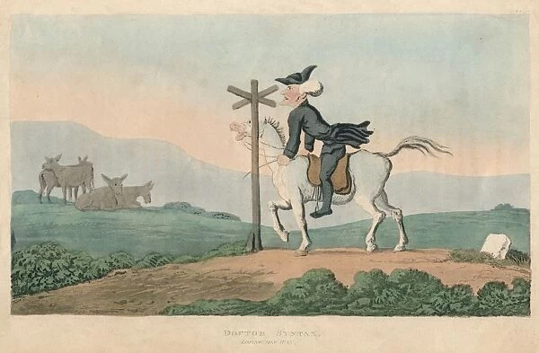 Doctor Syntax, Losing His Way, 1820. Artist: Thomas Rowlandson