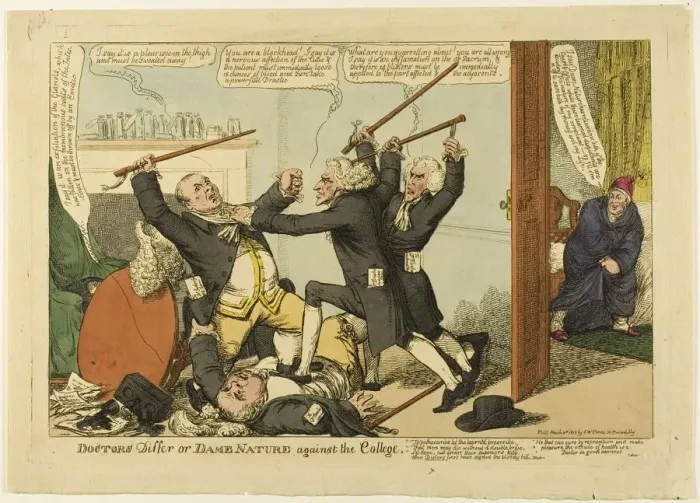 Framed Print : Doctors Differ, etc. 1813. Creator: Charles Williams Framed Print : Doctors Differ, etc. 1813. Creator: Charles Williams