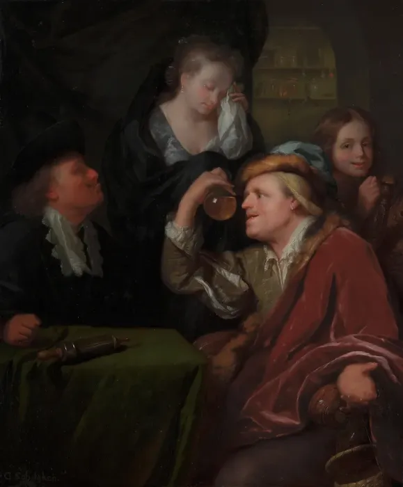 Framed Print : The Doctor's Examination. Creator: Godfried Schalcken Framed Print : The Doctor's Examination. Creator: Godfried Schalcken