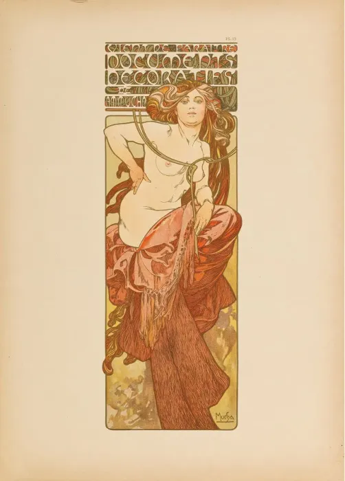 Framed Print : Documents Decoratifs, 1902. Creator: Mucha, Alfons Marie (1860-1939) Framed Print : Documents Decoratifs, 1902. Creator: Mucha, Alfons Marie (1860-1939)