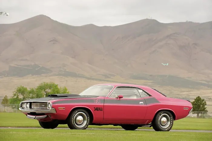 Framed Print : Dodge Challenger TA 1970. Artist: Simon Clay Framed Print : Dodge Challenger TA 1970. Artist: Simon Clay