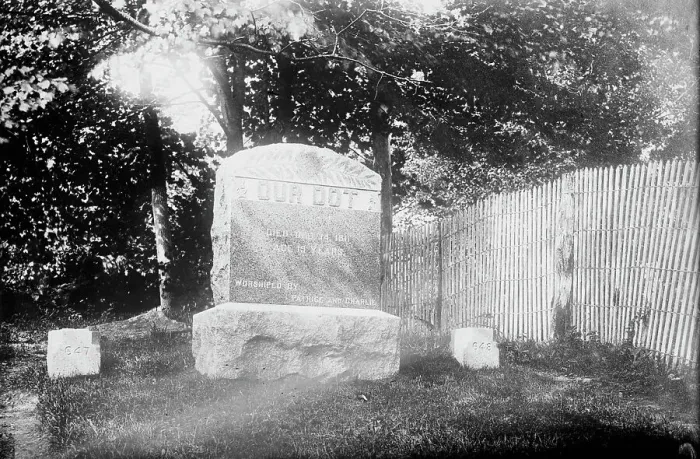 Framed Print : Dog cemetery - Hartsdale, between c1910 and c1915. Creator: Bain News Service Framed Print : Dog cemetery - Hartsdale, between c1910 and c1915. Creator: Bain News Service