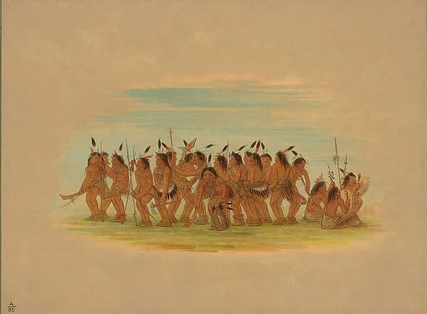 Dog Dance - Sioux, 1861. Creator: George Catlin