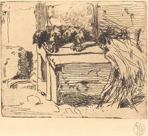 The Dog on the Kennel. Creator: James Abbott McNeill Whistler