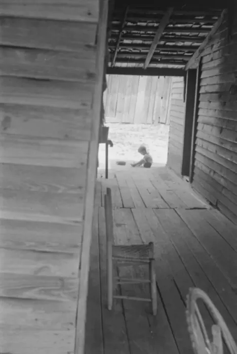 Framed Print : Dog run of Floyd Burroughs home. Hale County, Alabama, 1936. Creator: Walker Evans