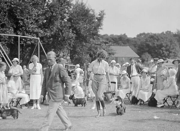 Dog show, East Hampton, Long Island, between 1933 and 1942. Creator: Arnold Genthe