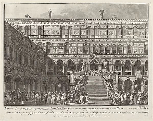 The Doge Crowned on the Scala dei Giganti of the Ducal Palace, 1763  /  1766