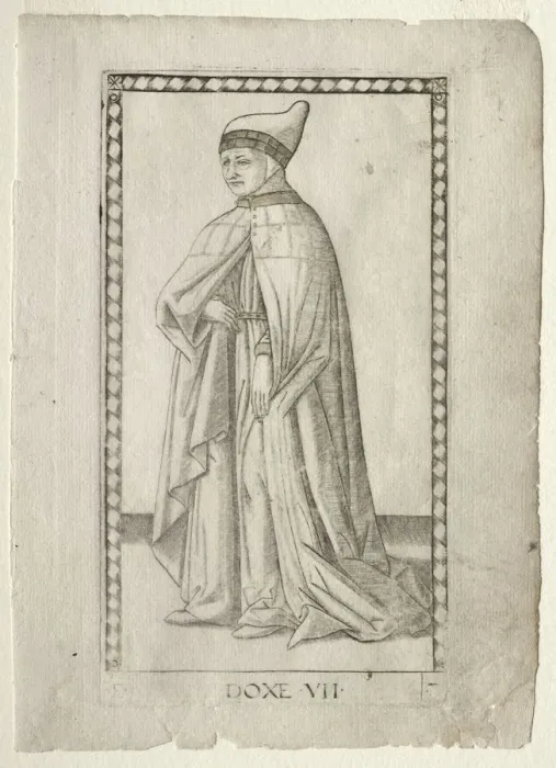 Framed Print : The Doge (from the Tarocchi, series E: Conditions of Man, #7), before 1467. Creator Framed Print : The Doge (from the Tarocchi, series E: Conditions of Man, #7), before 1467. Creator