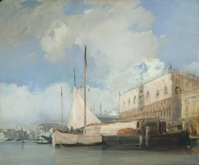 Framed Print : The Doges Palace, Venice, 1826. Creator: Richard Parkes Bonington (British, 1802-1828) Framed Print : The Doges Palace, Venice, 1826. Creator: Richard Parkes Bonington (British, 1802-1828)