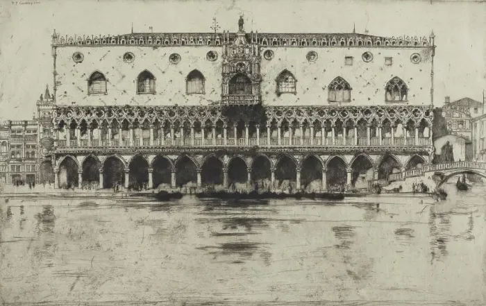 Framed Print : Doge's Palace, Venice, 1902. Creator: David Young Cameron Framed Print : Doge's Palace, Venice, 1902. Creator: David Young Cameron
