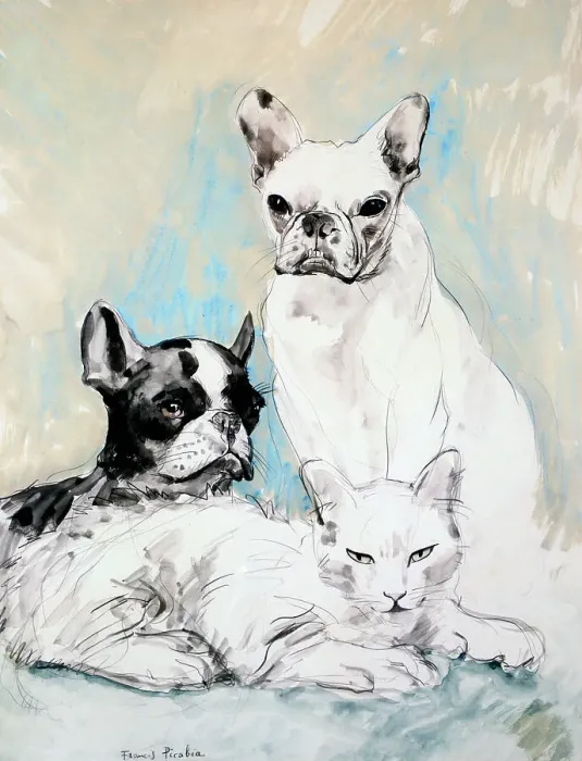 Framed Print : Dogs and Cats, c1920. Creator: Francis Picabia Framed Print : Dogs and Cats, c1920. Creator: Francis Picabia