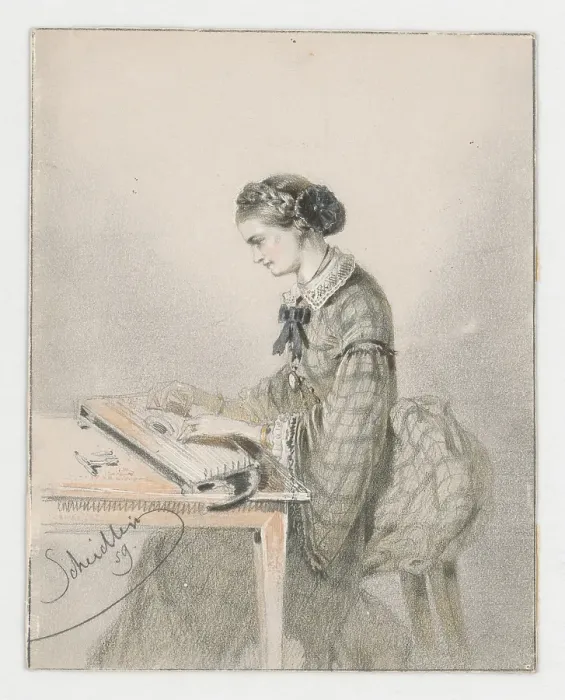 Framed Print : Doing Manual Work, 1859. Creator: Friedrich Carl von Scheidlin Framed Print : Doing Manual Work, 1859. Creator: Friedrich Carl von Scheidlin