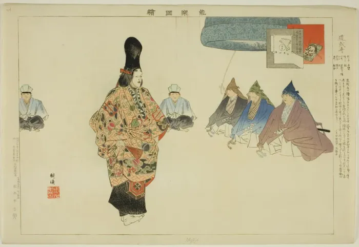 Framed Print : Dojoji, from the series Pictures of No Performances (Nogaku Zue), 1898. Creator: Kogyo Tsukioka. Dojoji, from the series Pictures of No Performances (Nogaku Zue), 1898. Creator: Kogyo Tsukioka Framed Print : Dojoji, from the series Pictures of No Performances (Nogaku Zue), 1898. Creator: Kogyo Tsukioka. Dojoji, from the series Pictures of No Performances (Nogaku Zue), 1898. Creator: Kogyo Tsukioka