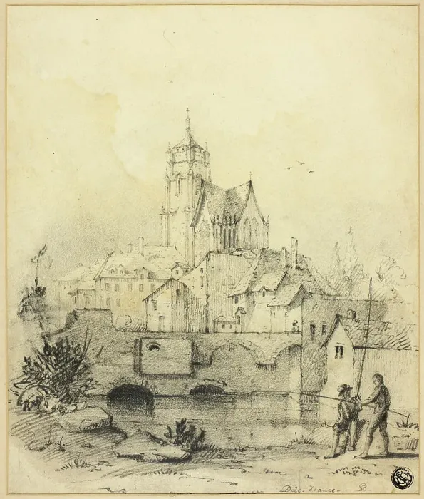Framed Print : Dole, France, n.d. Creator: David Roberts