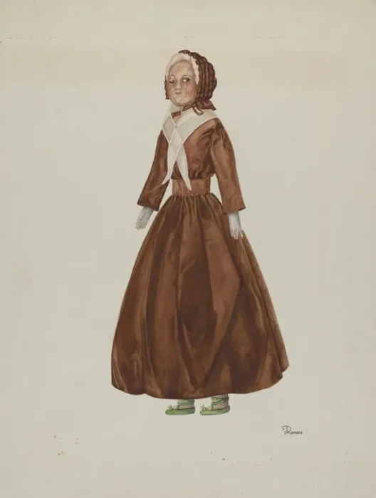 Framed Print : Doll - Betsey Paine, c. 1939. Creator: Josephine C. Romano Framed Print : Doll - Betsey Paine, c. 1939. Creator: Josephine C. Romano