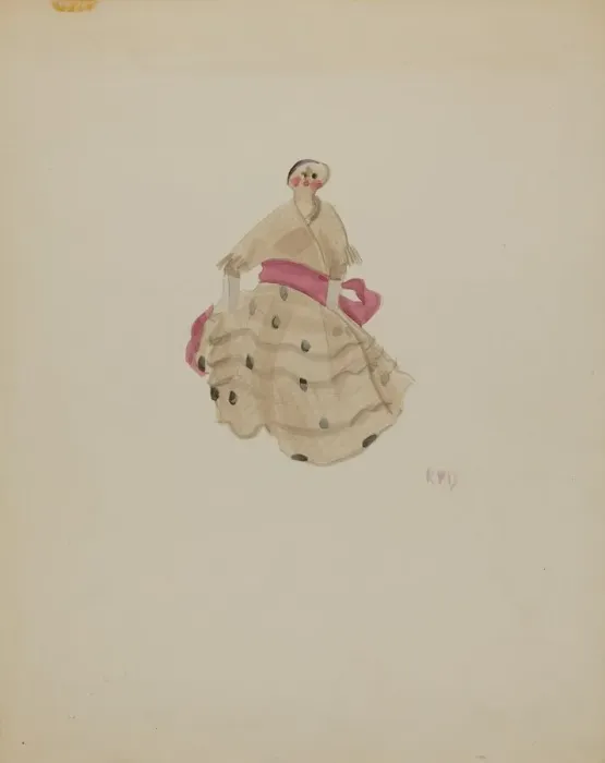 Framed Print : Doll, c. 1936. Creator: Raoul Du Bois Framed Print : Doll, c. 1936. Creator: Raoul Du Bois