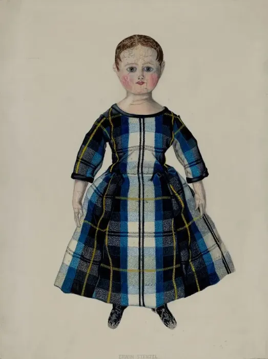 Framed Print : Doll, c. 1937. Creator: Erwin Stenzel Framed Print : Doll, c. 1937. Creator: Erwin Stenzel