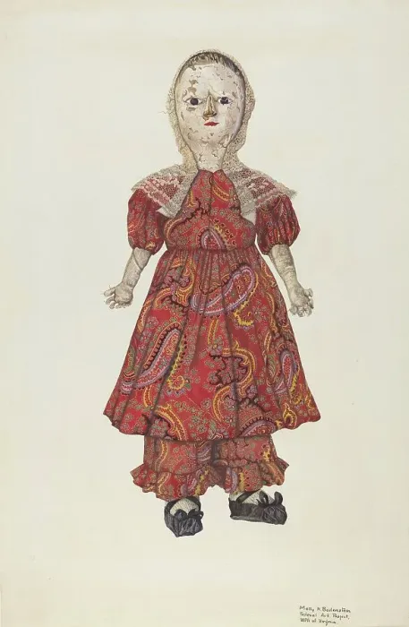Framed Print : Doll, c. 1938. Creator: Molly Bodenstein Framed Print : Doll, c. 1938. Creator: Molly Bodenstein