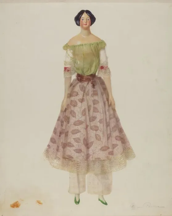Framed Print : Doll, c. 1939. Creator: Cora Parker Framed Print : Doll, c. 1939. Creator: Cora Parker