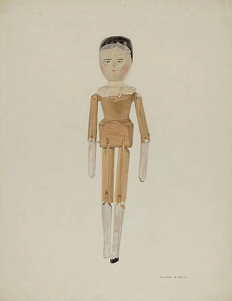 Doll, c. 1940. Creator: Clinton Myers