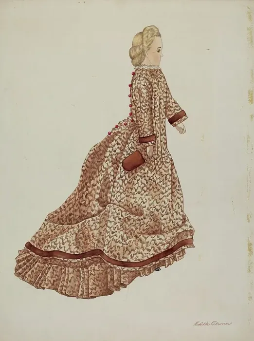 Framed Print : Doll - Charlotte Blankenship, c. 1937. Creator: Edith Towner. Doll - Charlotte Blankenship, c. 1937. Creator: Edith Towner Framed Print : Doll - Charlotte Blankenship, c. 1937. Creator: Edith Towner. Doll - Charlotte Blankenship, c. 1937. Creator: Edith Towner