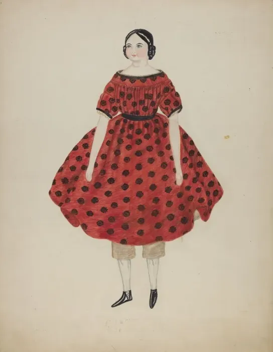 Framed Print : Doll with China Head, 1935 / 1942. Creator: Mary Fitzgerald Framed Print : Doll with China Head, 1935 / 1942. Creator: Mary Fitzgerald