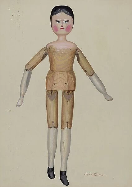 Doll - 'Cynthia', c. 1937. Creator: Anne Colman. Doll - 'Cynthia', c. 1937. Creator: Anne Colman