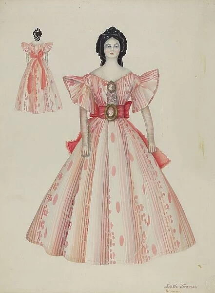 Doll - 'Eugenia', c. 1939. Creator: Edith Towner. Doll - 'Eugenia', c. 1939. Creator: Edith Towner