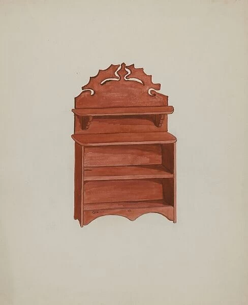 Doll Furniture - Sideboard, c. 1937. Creator: Ellen Duncan