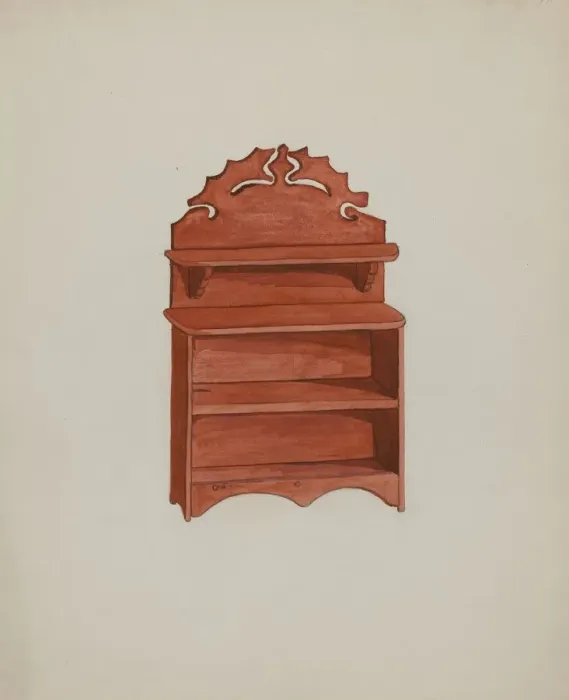 Framed Print : Doll Furniture - Sideboard, c. 1937. Creator: Ellen Duncan Framed Print : Doll Furniture - Sideboard, c. 1937. Creator: Ellen Duncan