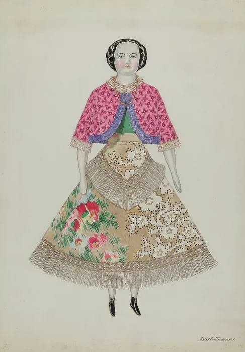 Framed Print : Doll - Hattie, c. 1937. Creator: Edith Towner. Doll - Hattie, c. 1937. Creator: Edith Towner Framed Print : Doll - Hattie, c. 1937. Creator: Edith Towner. Doll - Hattie, c. 1937. Creator: Edith Towner