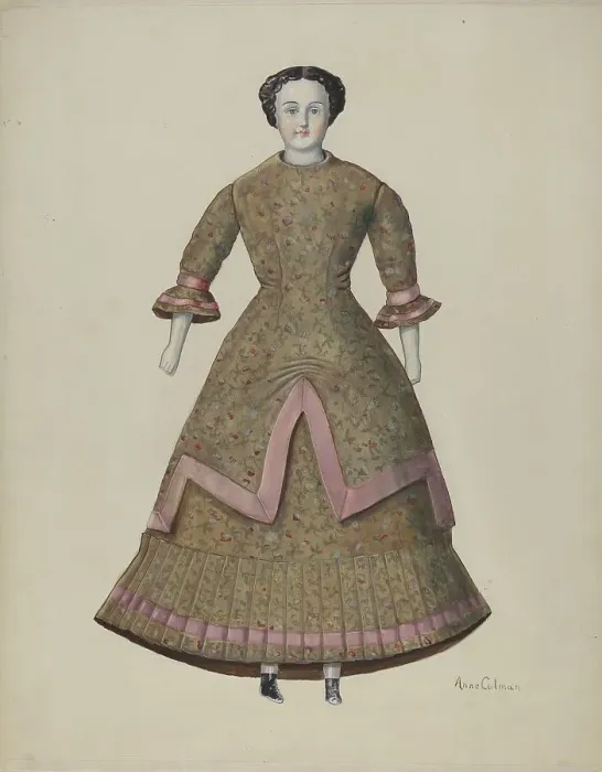 Framed Print : Doll - Lydia, c. 1937. Creator: Anne Colman. Doll - Lydia, c. 1937. Creator: Anne Colman Framed Print : Doll - Lydia, c. 1937. Creator: Anne Colman. Doll - Lydia, c. 1937. Creator: Anne Colman
