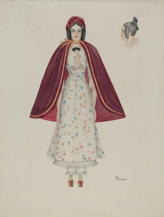 Framed Print : Doll - Narcissa Savery, c. 1937. Creator: Josephine C. Romano Framed Print : Doll - Narcissa Savery, c. 1937. Creator: Josephine C. Romano