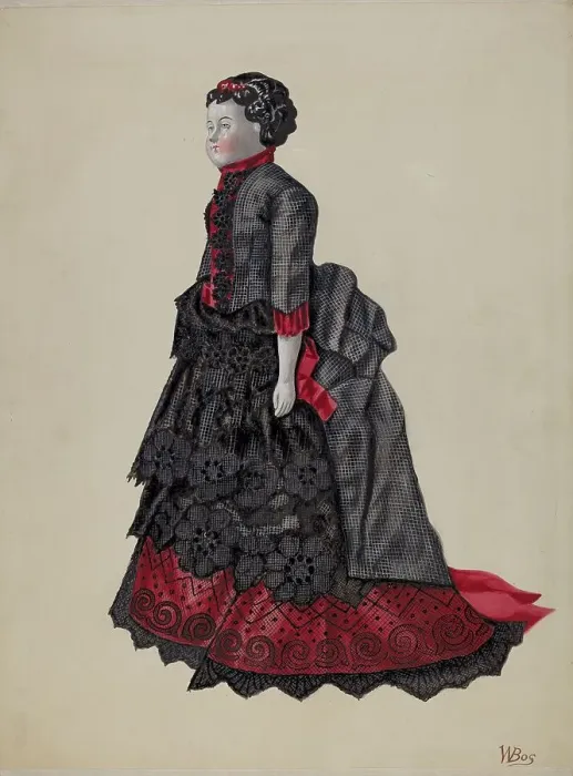 Framed Print : Doll - Polly, c. 1937. Creator: William Bos. Doll - Polly, c. 1937. Creator: William Bos Framed Print : Doll - Polly, c. 1937. Creator: William Bos. Doll - Polly, c. 1937. Creator: William Bos