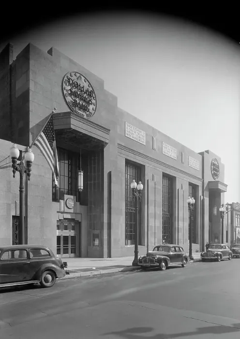 Framed Print : Dollar Savings Bank, Grand Concourse, New York, 1946. Creator: Gottscho-Schleisner, Inc