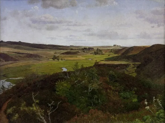 Framed Print : Dollerup Hills near Hald, 1869. Creator: Vilhelm Kyhn