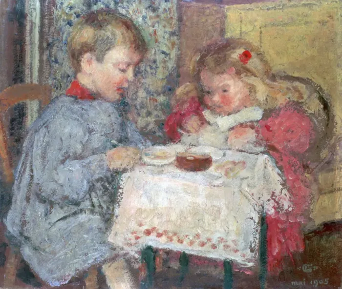 Framed Print : The Dolls Dinner Party, 1905. Artist: Georges Lemmen