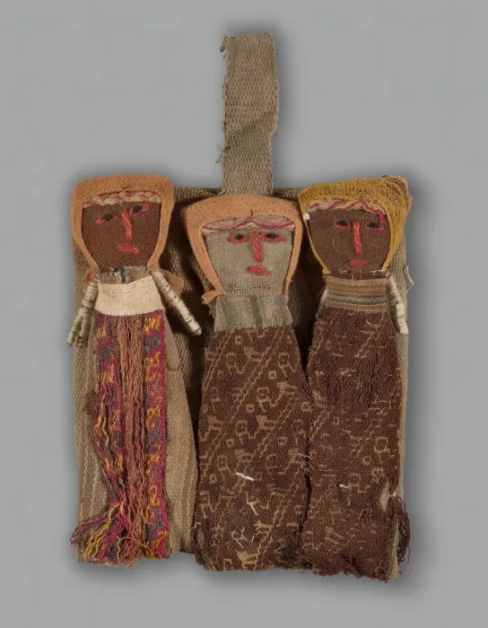 Framed Print : Dolls, Peru, 1950 / 84, with textile fragments from A. D. 1000 / 1476. Creator: Unknown Framed Print : Dolls, Peru, 1950 / 84, with textile fragments from A. D. 1000 / 1476. Creator: Unknown