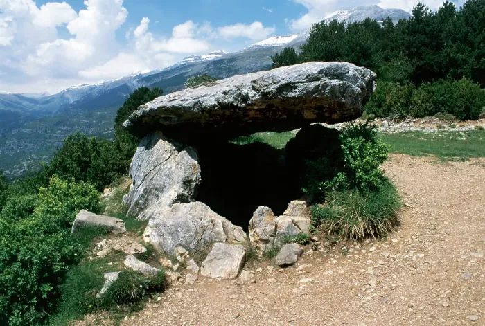 Framed Print : Dolmen of Tella, Aragon, province of Huesca, Spain, 4th millennium BC (2001). Creator: LTL Framed Print : Dolmen of Tella, Aragon, province of Huesca, Spain, 4th millennium BC (2001). Creator: LTL