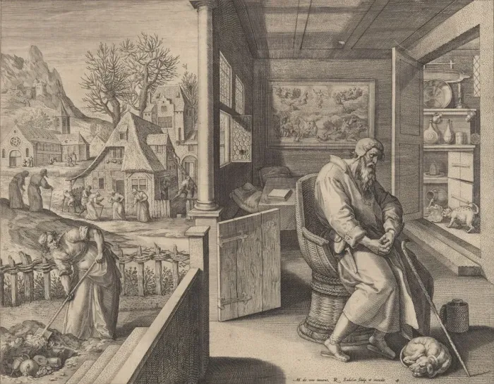 Framed Print : Dolor (Sorrow), ca. 1580-1628? Creator: Raphael Sadeler